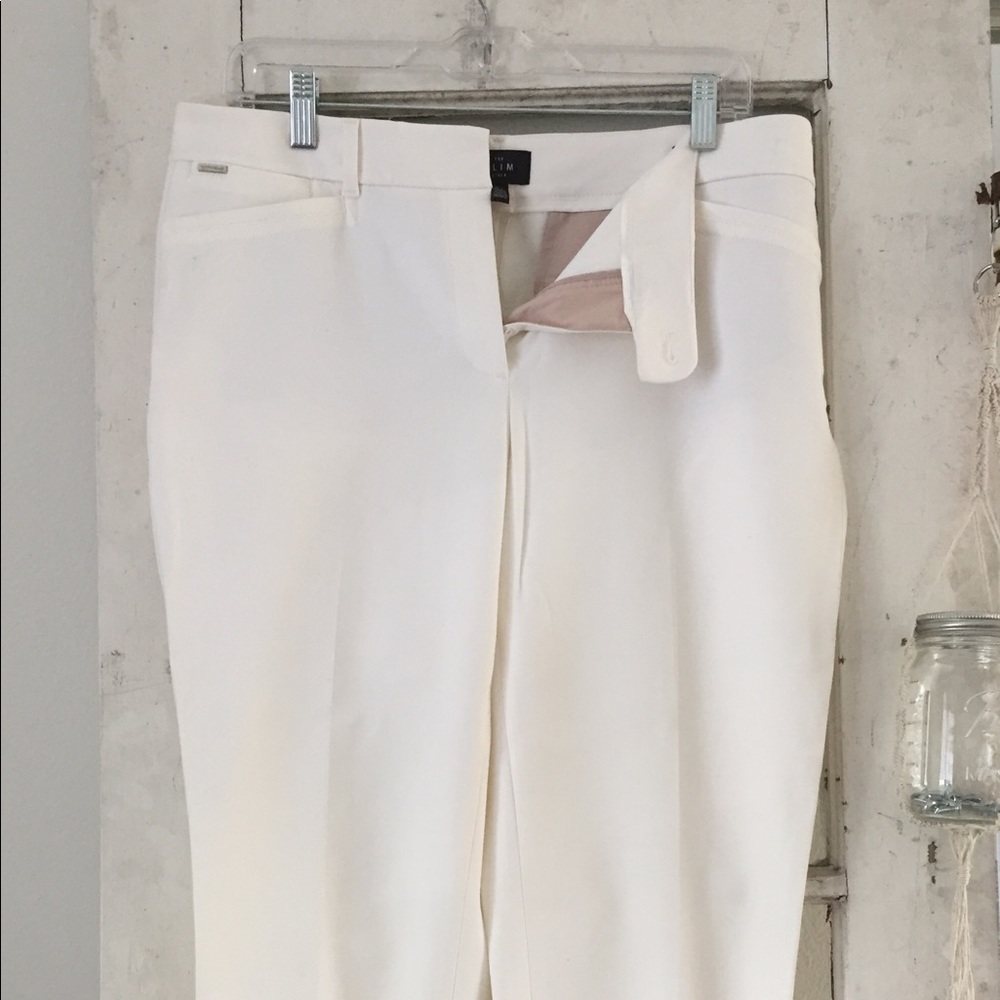 White Cropped Pants from White House Black Market